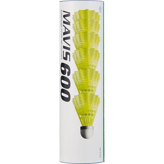 Yonex Mavis 600 Yellow Nylon Shuttlecock-Blue Cap