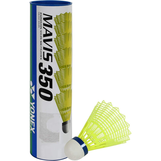YONEX Mavis 350 Nylon Yellow Shuttlecock -Blue Cap