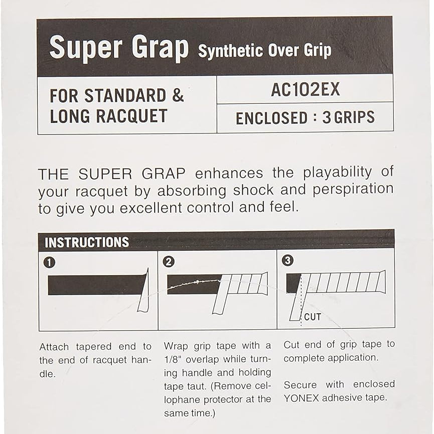 Yonex Super Grip (3 Pack)-Yellow