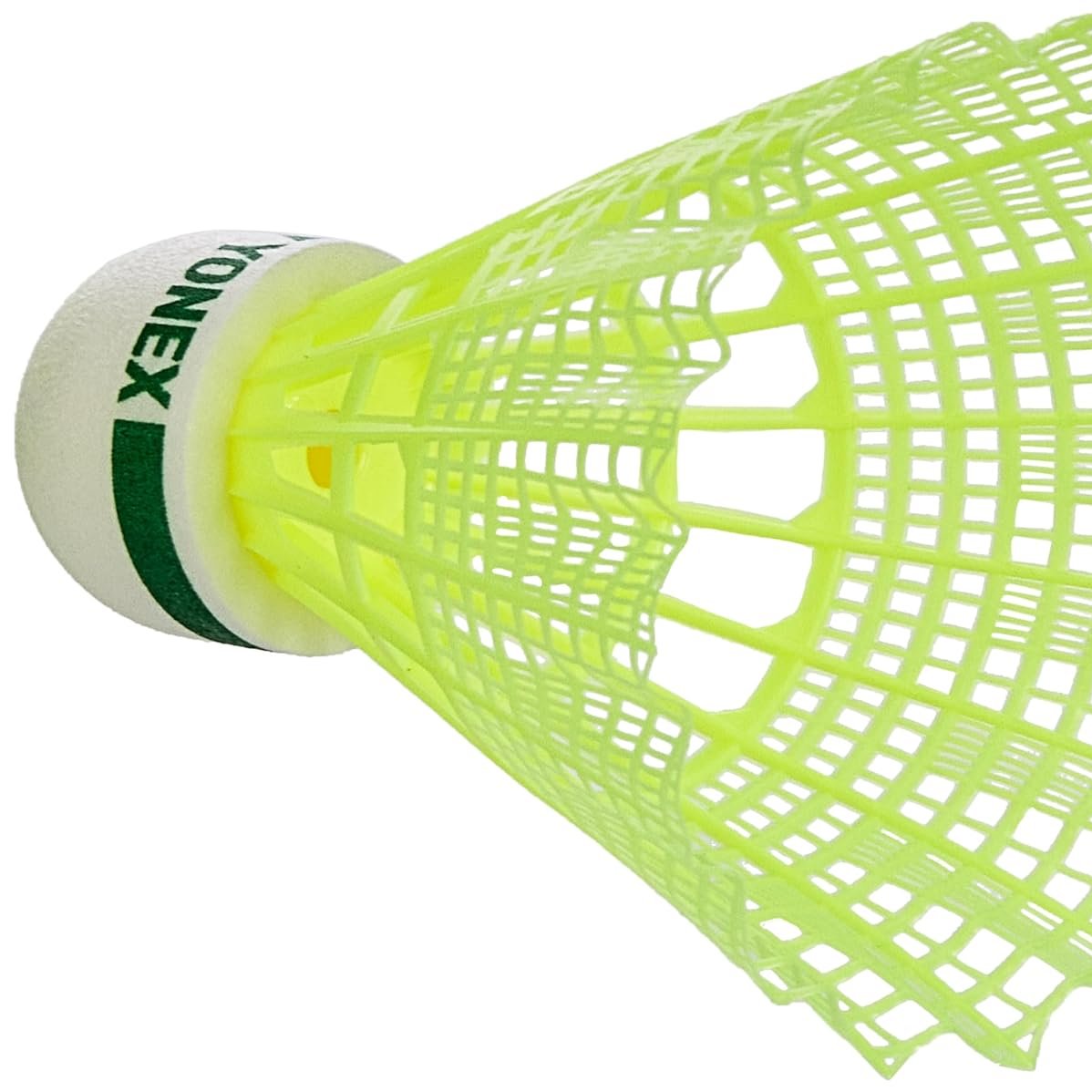 Yonex Mavis 10 Nylon Yellow Shuttlecock-Green Cap