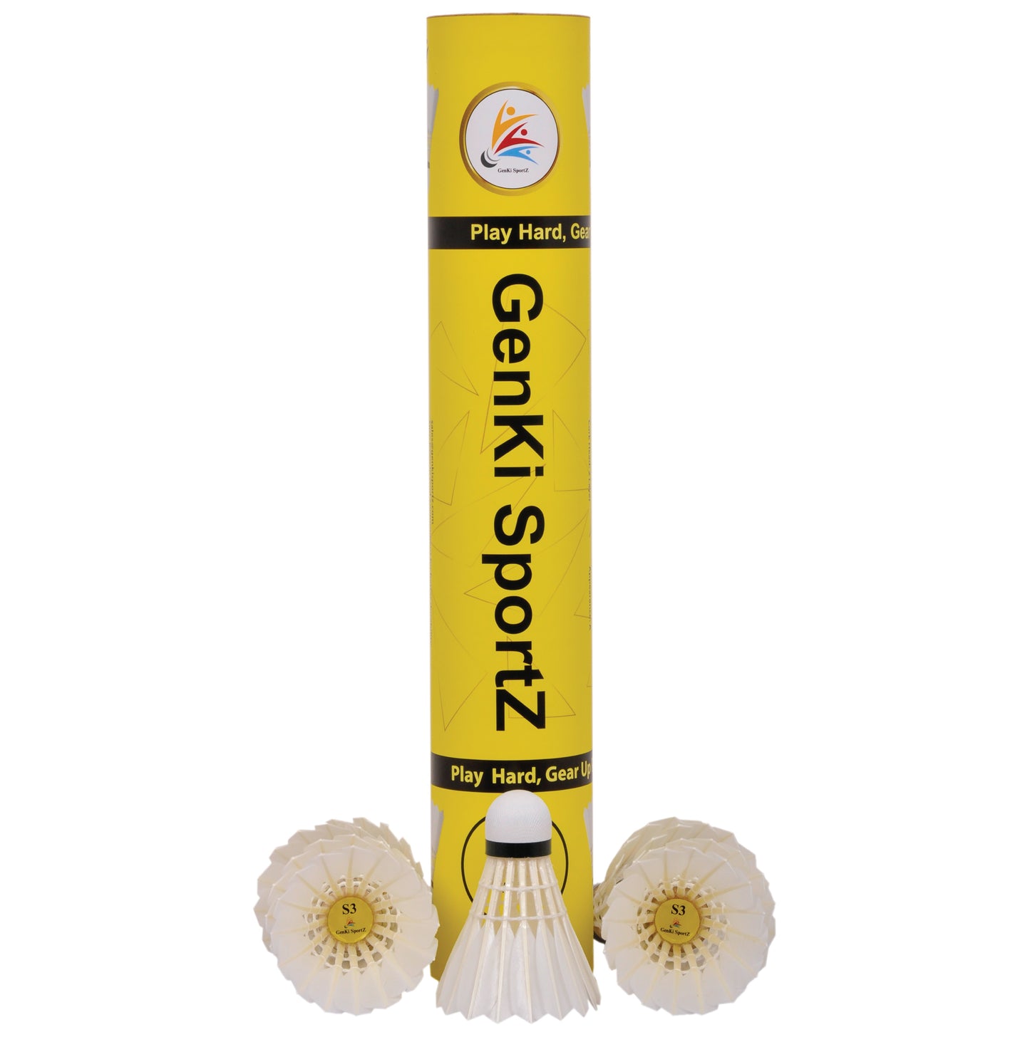 GenKi SportZ S3 Yellow Shuttlecocks | Precision, Durability & Performance