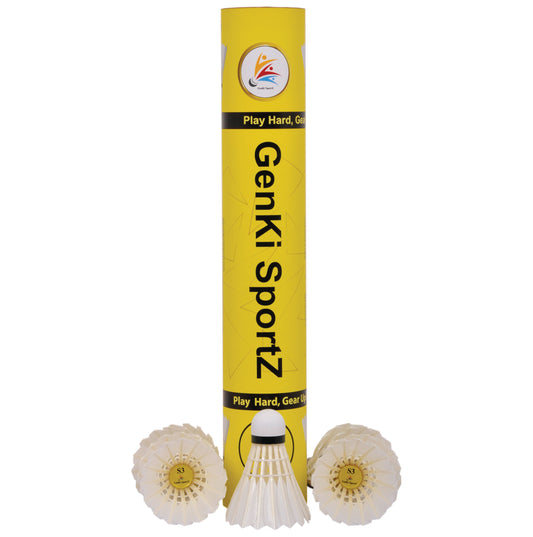 GenKi SportZ S3 Yellow Shuttlecocks | Precision, Durability & Performance