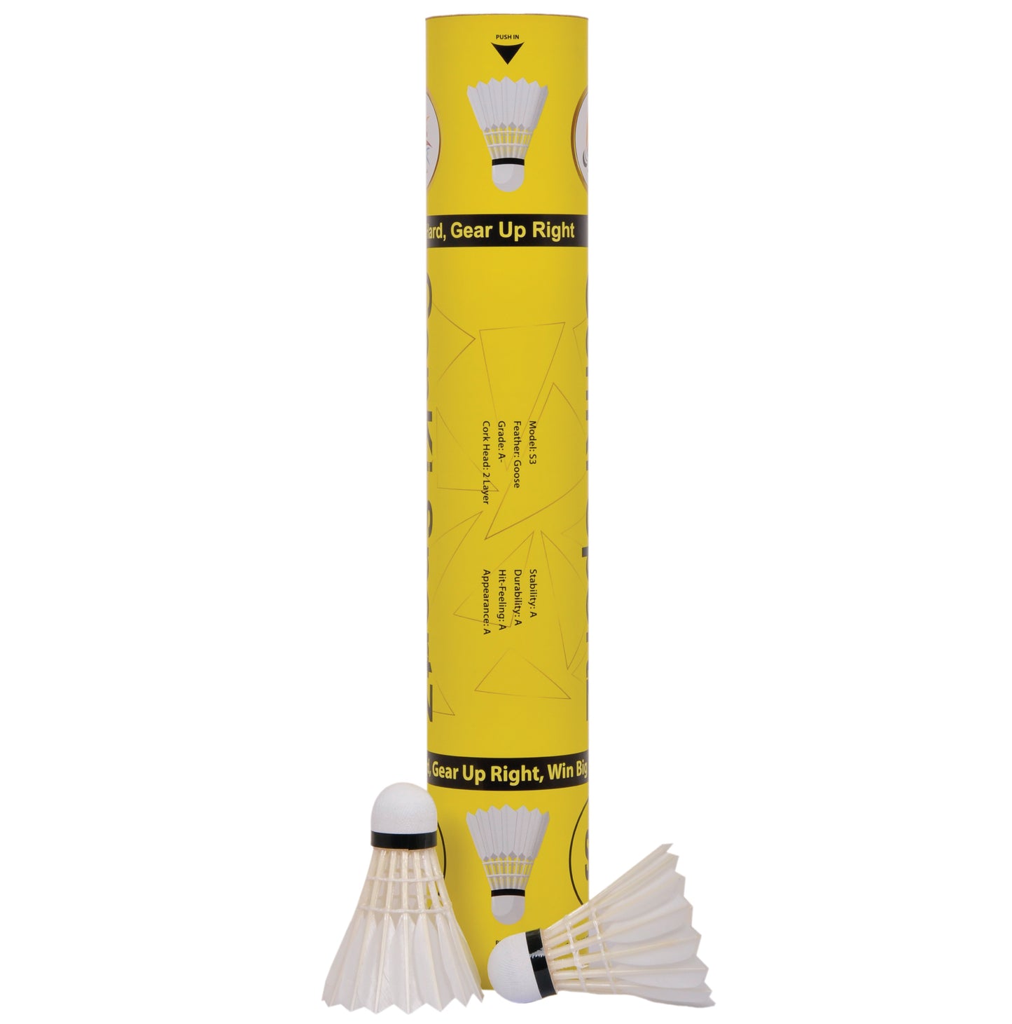 GenKi SportZ S3 Yellow Shuttlecocks | Precision, Durability & Performance