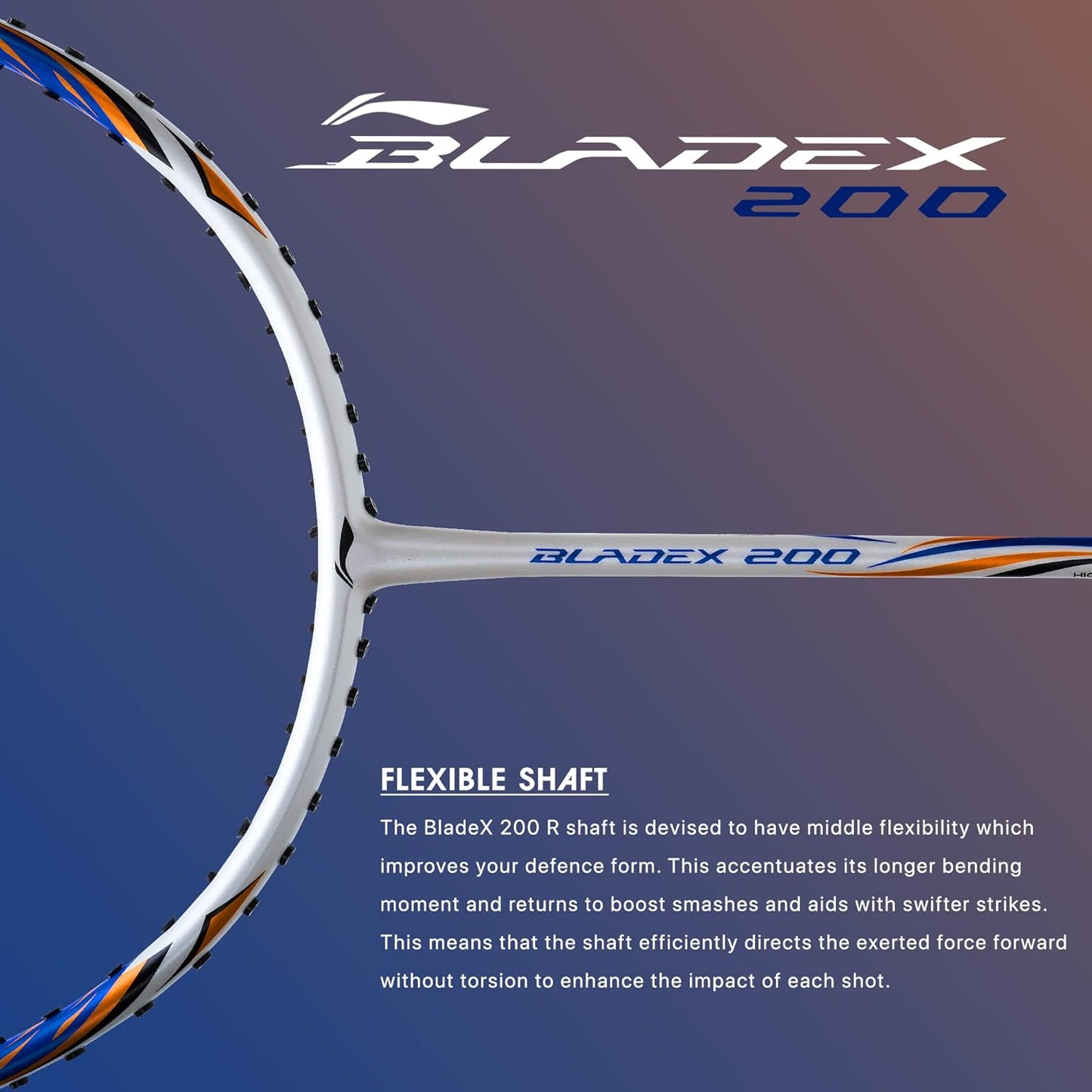 Li-Ning Blade X 200 R SERIES - 4U (White/Blue)