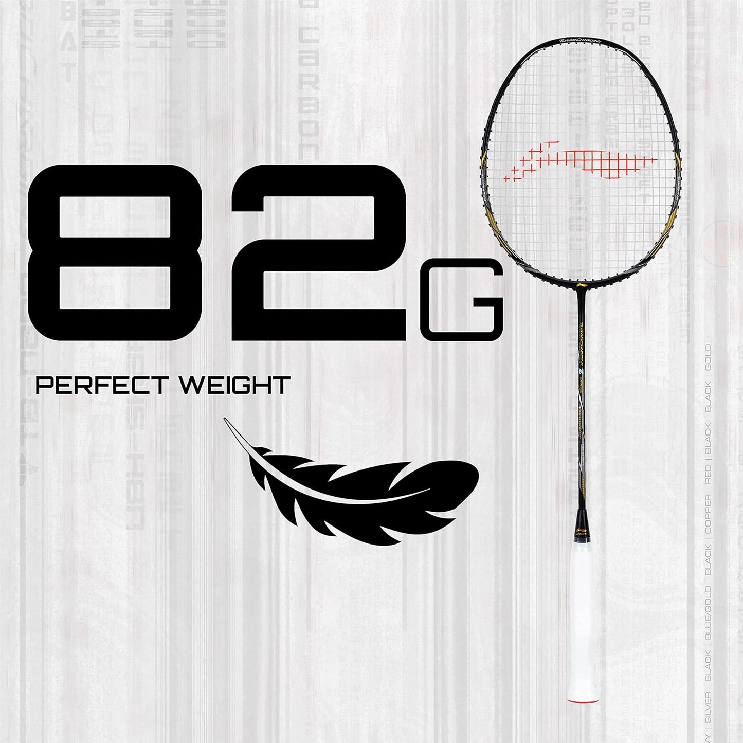 Li-Ning Turbo Charging Z Carbon Fibre Racket - Free Full Cover.