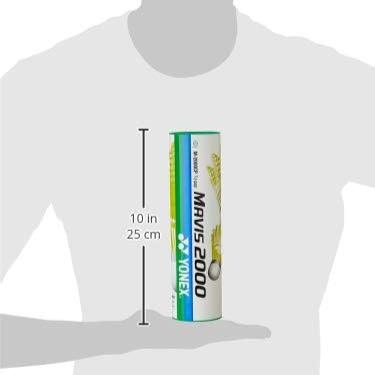 Yonex Mavis 2000 Yellow Nylon Shuttlecock-Blue Cap