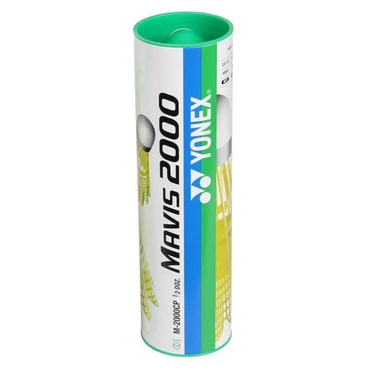 Yonex Mavis 2000 Yellow Nylon Shuttlecock-Green Cap