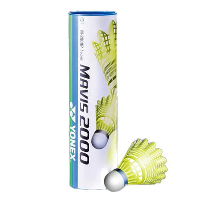 Yonex Mavis 2000 Yellow Nylon Shuttlecock-Blue Cap